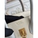 AAAAA Replica Hermès Birkin Bag 25cm/30cm Two-Tone Togo White/Blue Fake