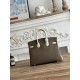 AAAAA Replica Hermès Birkin Bag 25cm/30cm Two-Tone Togo Etoupe/White Fake