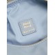 AAAAA Replica Miu Miu Gabardine Shoulder Bag 5NE841 Blue Fake