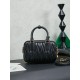 AAAAA Replica Miu Miu Arcadie Quilted Nappa Tote Bag 5BB123 Black Fake