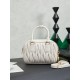 AAAAA Replica Miu Miu Arcadie Quilted Nappa Tote Bag 5BB123 White Fake