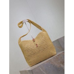 AAAAA Replica YSL Saint Laurent Le 5 à 7 Hobo Bag Natural Raffia Fake