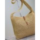 AAAAA Replica YSL Saint Laurent Le 5 à 7 Hobo Bag Natural Raffia Fake