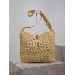 AAAAA Replica YSL Saint Laurent Le 5 à 7 Hobo Bag Natural Raffia Fake