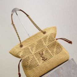 AAAAA Replica Jamie YSL Saint Laurent Raffia Tote Bags Fake