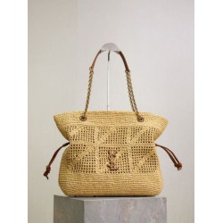 AAAAA Replica Jamie YSL Saint Laurent Raffia Tote Bags Fake