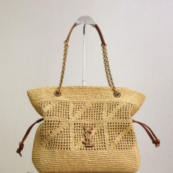 AAAAA Replica Jamie YSL Saint Laurent Raffia Tote Bags Fake