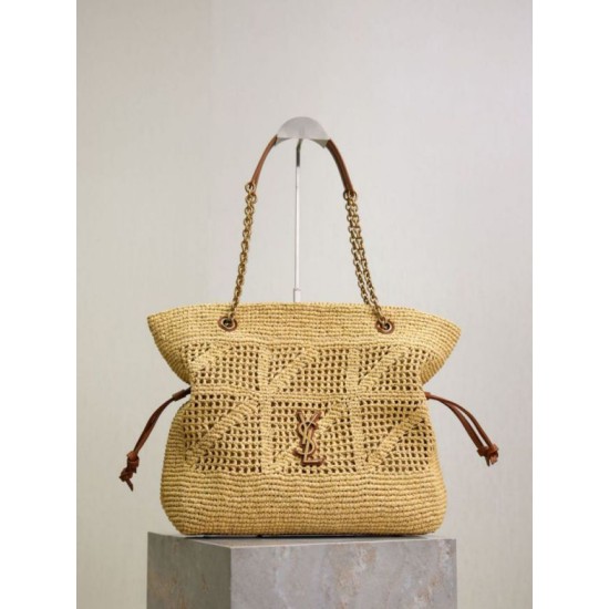 AAAAA Replica Jamie YSL Saint Laurent Raffia Tote Bags Fake