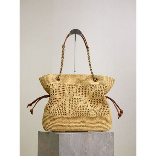 AAAAA Replica Jamie YSL Saint Laurent Raffia Tote Bags Fake