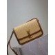 AAAAA Replica YSL Saint Laurent Solferino Medium Bag 23cm Natural Brick Red Raffia Fake