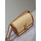 Premium Replica YSL Saint Laurent Solferino Raffia Shoulder Bag 19cm Fake Clone AAAAA Replica YSL Saint Laurent Solferino Raffia Shoulder Bag 19cm Fake