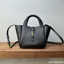 AAAAA Replica YSL Saint Laurent Le 5 à 7 Bea Baby Tote Bag Black Fake