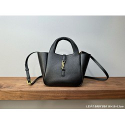 AAAAA Replica YSL Saint Laurent Le 5 à 7 Bea Baby Tote Bag Black Fake