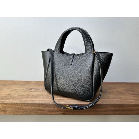 AAAAA Replica YSL Saint Laurent Le 5 à 7 Bea Baby Tote Bag Black Fake