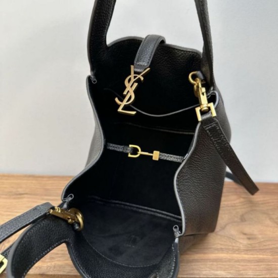 AAAAA Replica YSL Saint Laurent Le 5 à 7 Bea Baby Tote Bag Black Fake