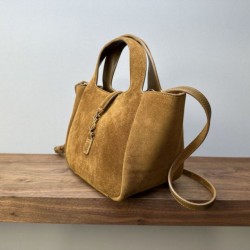 AAAAA Replica YSL Saint Laurent Le 5 à 7 Baby Bea Suede Tote Bag Fake