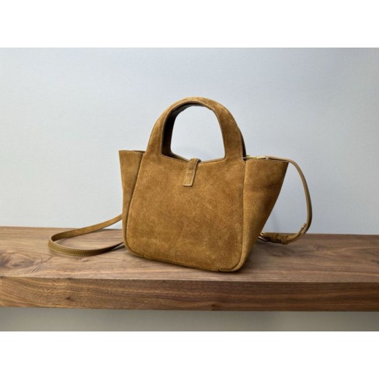 AAAAA Replica YSL Saint Laurent Le 5 à 7 Baby Bea Suede Tote Bag Fake