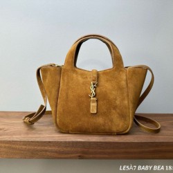 AAAAA Replica YSL Saint Laurent Le 5 à 7 Baby Bea Suede Tote Bag Fake