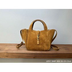 AAAAA Replica YSL Saint Laurent Le 5 à 7 Baby Bea Suede Tote Bag Fake