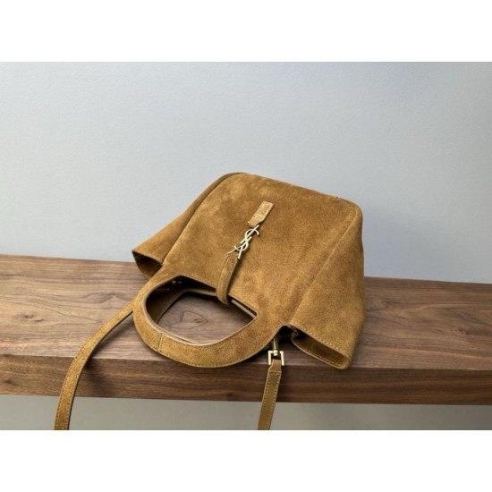AAAAA Replica YSL Saint Laurent Le 5 à 7 Baby Bea Suede Tote Bag Fake