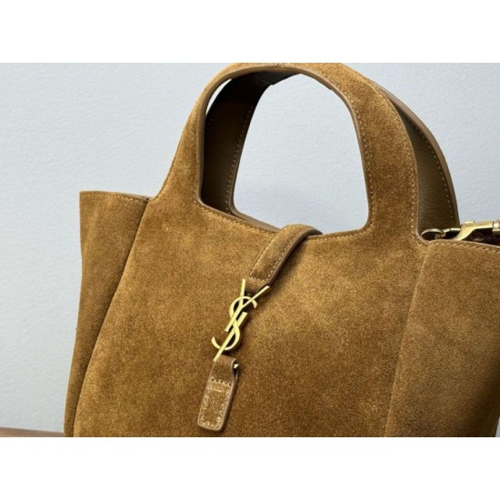 AAAAA Replica YSL Saint Laurent Le 5 à 7 Baby Bea Suede Tote Bag Fake
