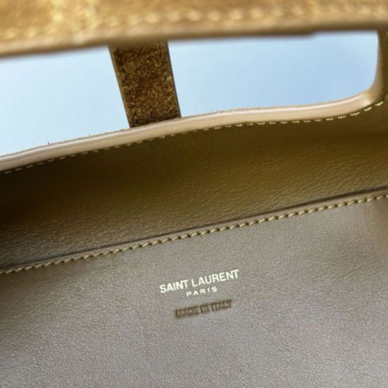 AAAAA Replica YSL Saint Laurent Le 5 à 7 Baby Bea Suede Tote Bag Fake