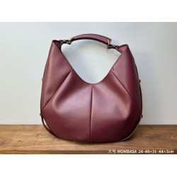 AAAAA Replica YSL Saint Laurent Mombasa Large Shoulder Bag Burgundy Fake