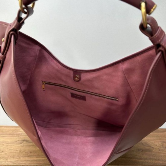 AAAAA Replica YSL Saint Laurent Mombasa Large Shoulder Bag Burgundy Fake