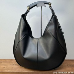 AAAAA Replica YSL Saint Laurent Mombasa Large Shoulder Bag Black Fake