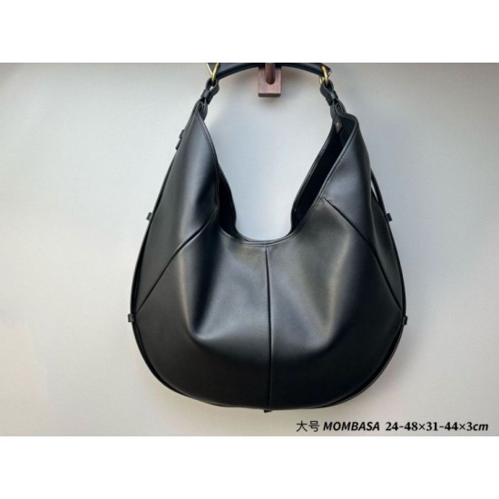 AAAAA Replica YSL Saint Laurent Mombasa Large Shoulder Bag Black Fake