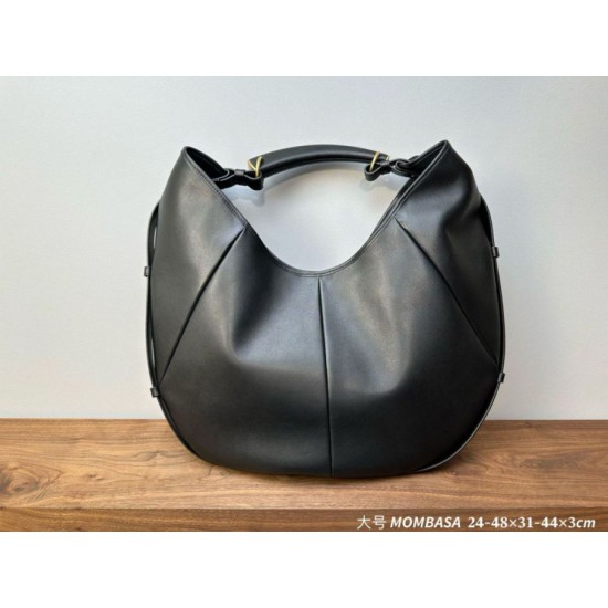 AAAAA Replica YSL Saint Laurent Mombasa Large Shoulder Bag Black Fake