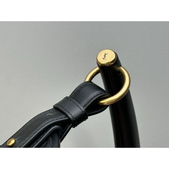 AAAAA Replica YSL Saint Laurent Mombasa Large Shoulder Bag Black Fake