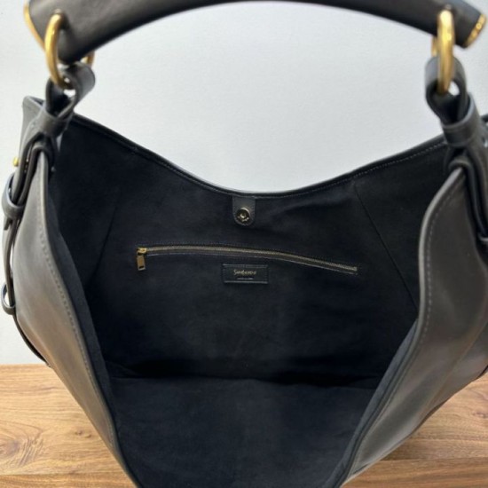 AAAAA Replica YSL Saint Laurent Mombasa Large Shoulder Bag Black Fake
