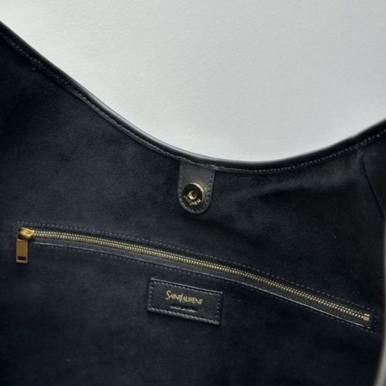 AAAAA Replica YSL Saint Laurent Mombasa Large Shoulder Bag Black Fake