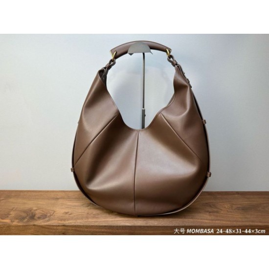 AAAAA Replica YSL Saint Laurent Mombasa Large Shoulder Bag Coffee Fake