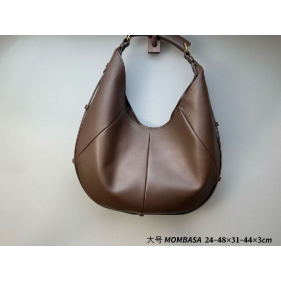 AAAAA Replica YSL Saint Laurent Mombasa Large Shoulder Bag Coffee Fake