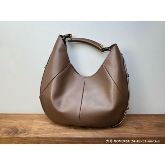 AAAAA Replica YSL Saint Laurent Mombasa Large Shoulder Bag Coffee Fake