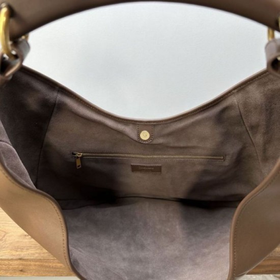 AAAAA Replica YSL Saint Laurent Mombasa Large Shoulder Bag Coffee Fake
