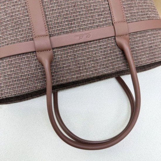 AAAAA Replica Loro Piana Ghiera Shopper Bag Brown Fake