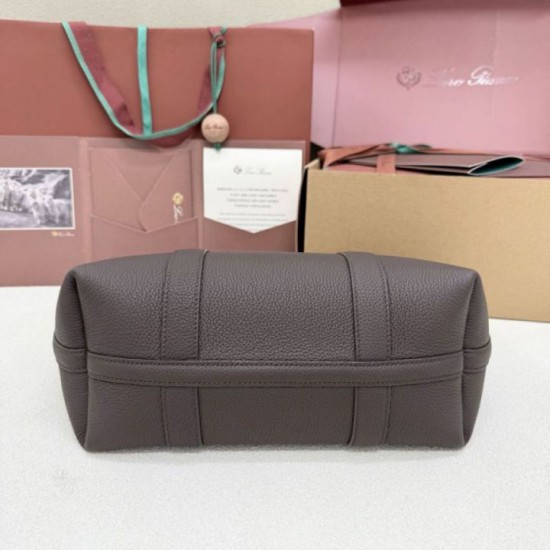 AAAAA Replica Loro Piana Ghiera Shopper Bag Coffee Fake