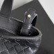 AAAAA Replica Bottega Veneta Small Unisex Tote Bag with Woven Zip Black Fake