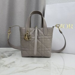 AAAAA Replica Dior Toujours Small Vertical Tote Gray Fake