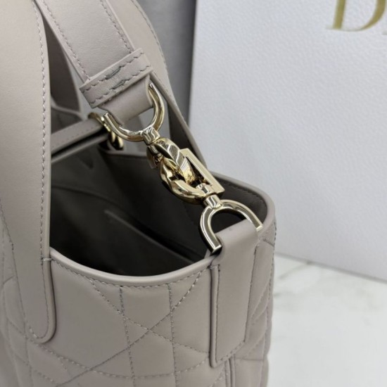 AAAAA Replica Dior Toujours Small Vertical Tote Gray Fake