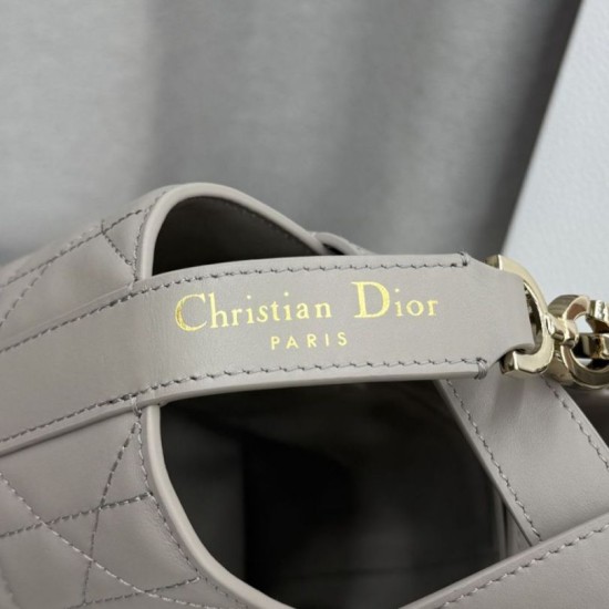 AAAAA Replica Dior Toujours Small Vertical Tote Gray Fake