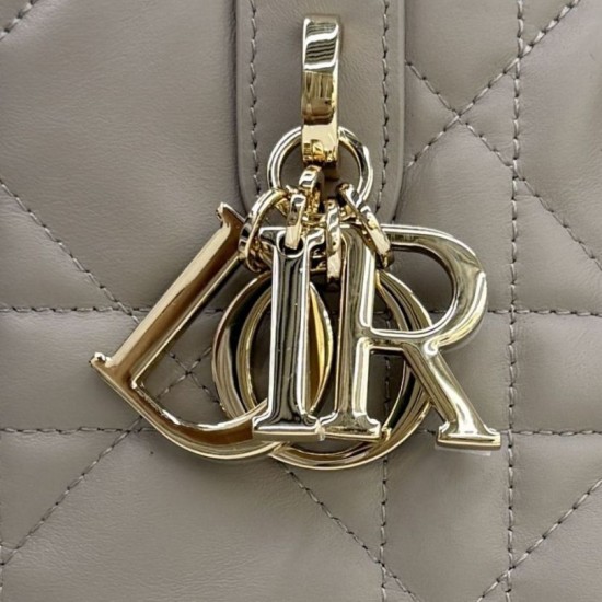 AAAAA Replica Dior Toujours Small Vertical Tote Gray Fake