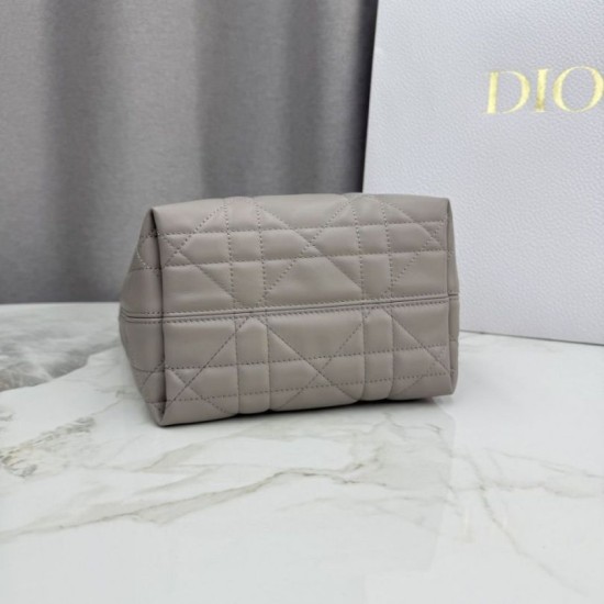 AAAAA Replica Dior Toujours Small Vertical Tote Gray Fake