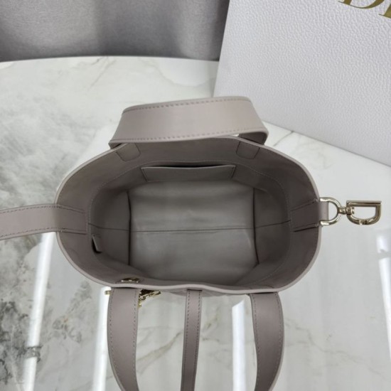 AAAAA Replica Dior Toujours Small Vertical Tote Gray Fake