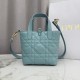 AAAAA Replica Dior Toujours Small Vertical Tote Blue Fake