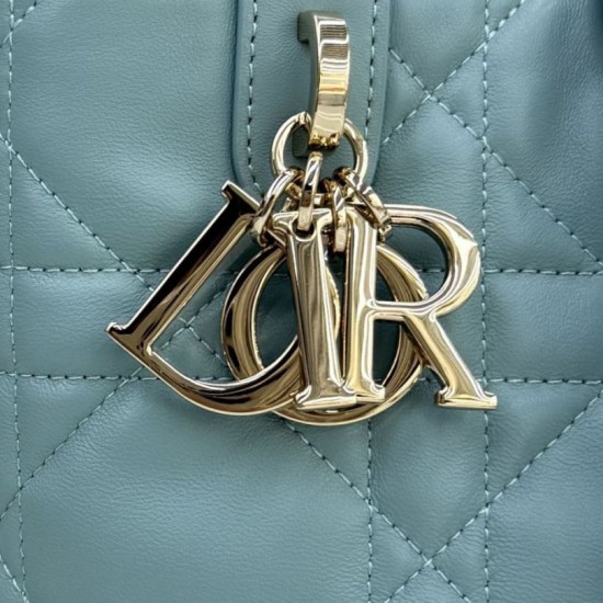 AAAAA Replica Dior Toujours Small Vertical Tote Blue Fake