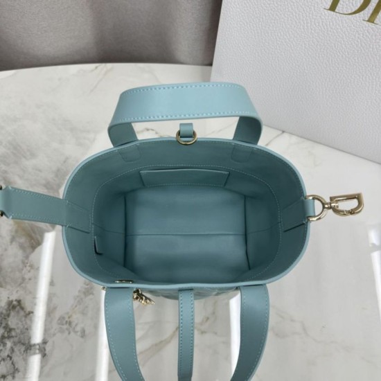 AAAAA Replica Dior Toujours Small Vertical Tote Blue Fake